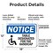 Signmission Table Designated For The Handicapped, 18 in W x Rectangle, Plastic OS-2PACK-NS-P-1218-L-18521 - alternate 2